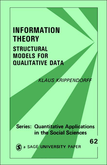 Information Theory: Structural Models for Qualitative Data