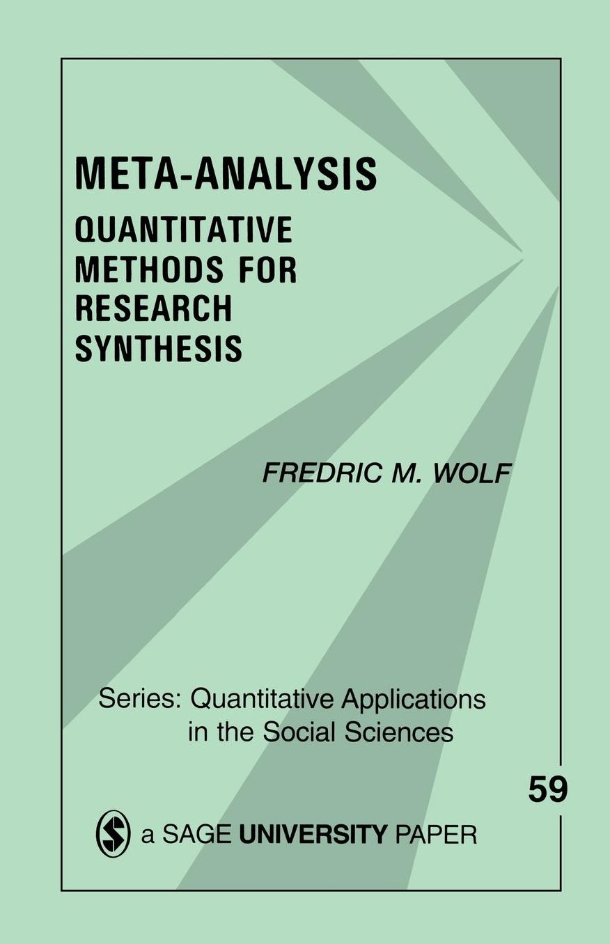 Meta-Analysis: Quantitative Methods for Research Synthesis