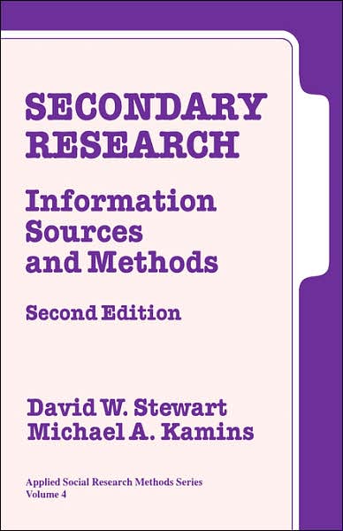 Secondary Research: Information Sources and Methods