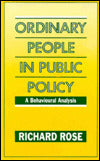 Ordinary People in Public Policy: A Behavioural Analysis
