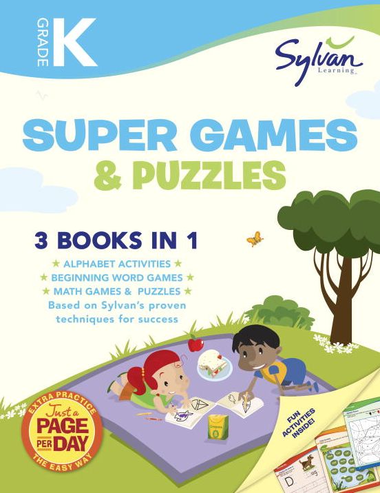 Kindergarten Super Games & Puzzles (Sylvan Super Workbook)
