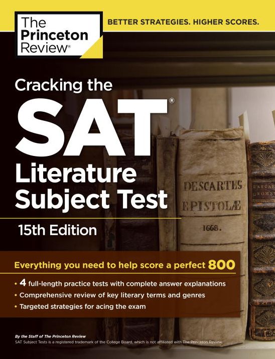 Cracking the SAT Literature Subject Test, 15th Edition