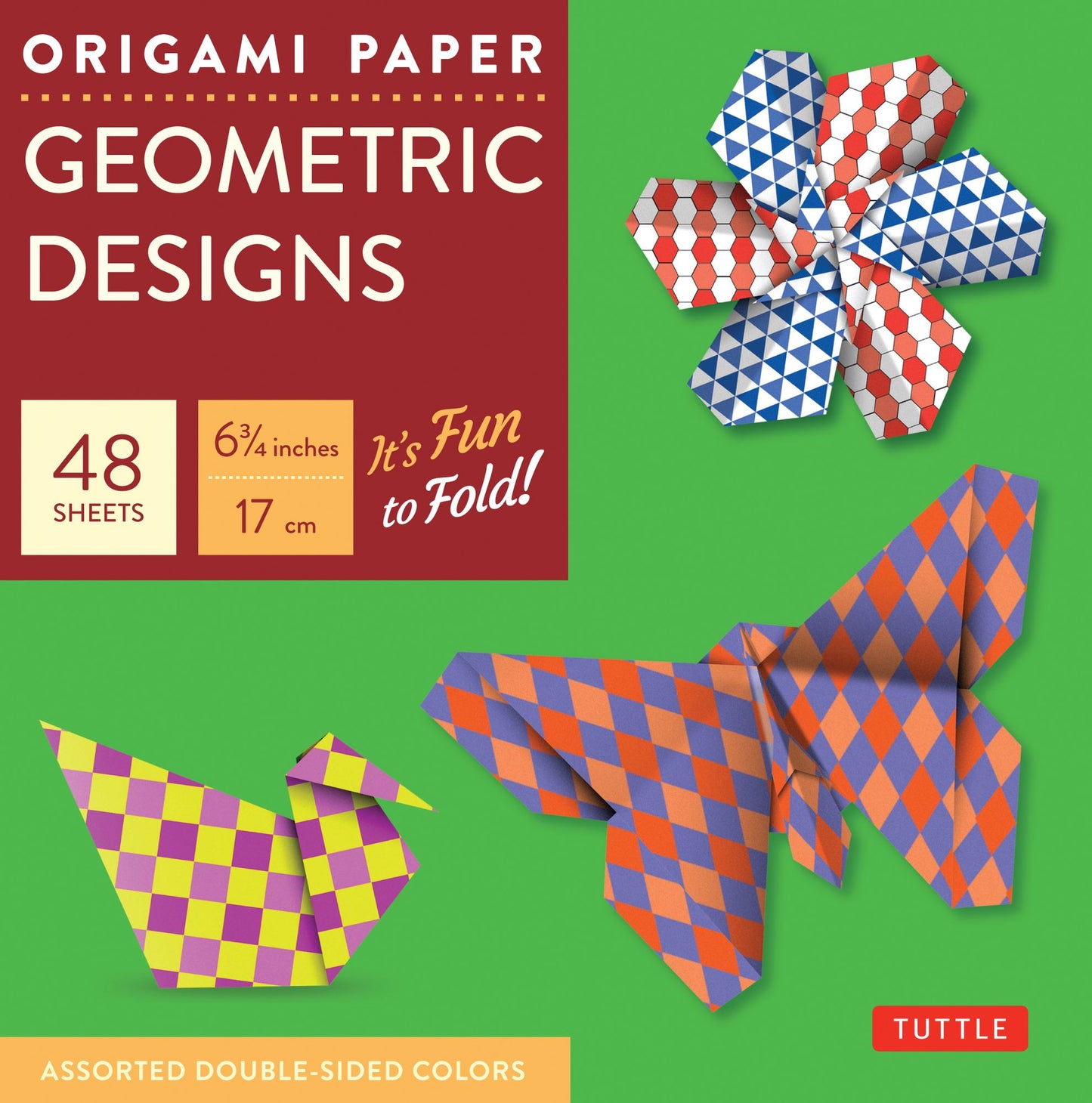 Origami Paper Geometric Prints 6 3/4" 49 Sheets
