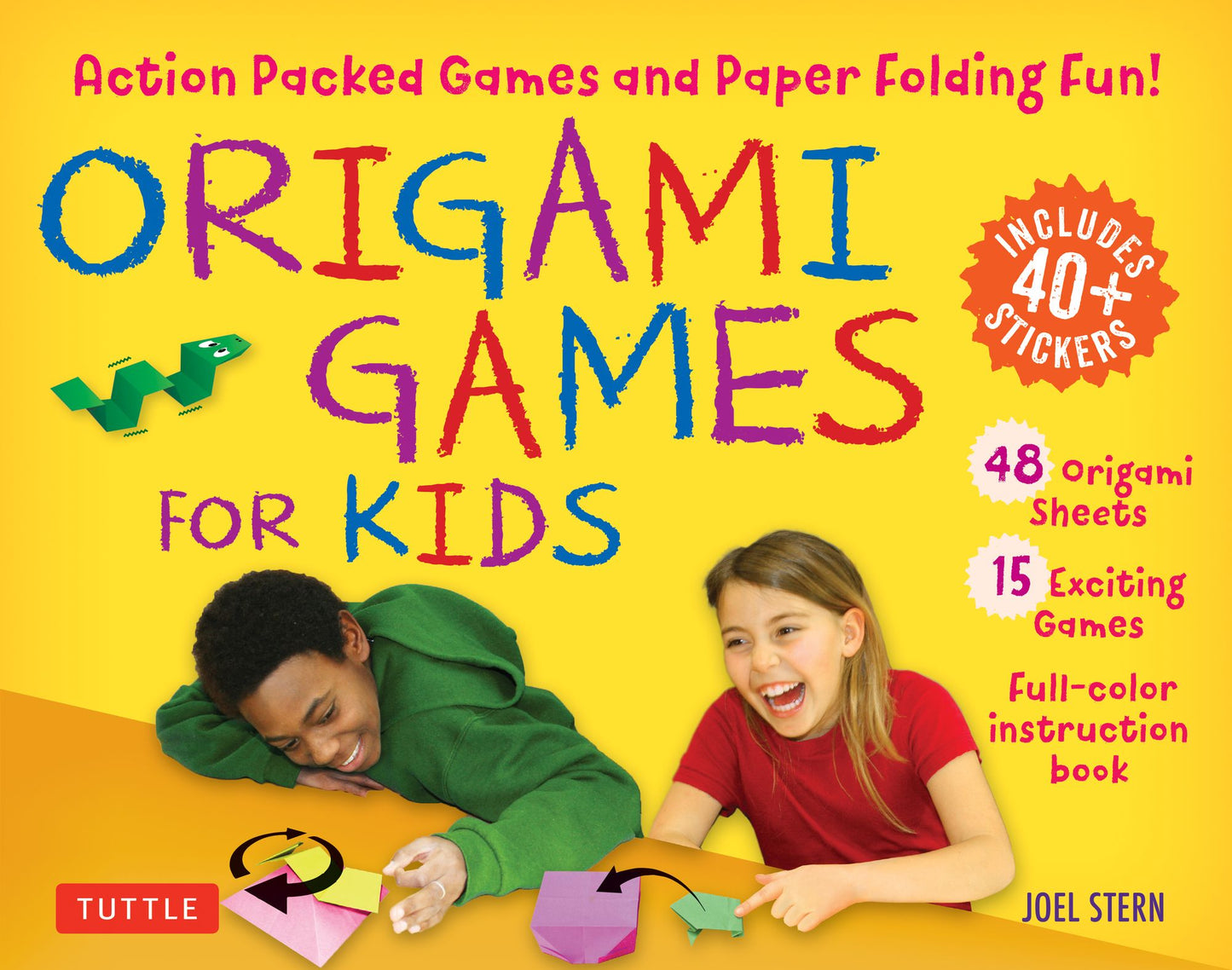 Origami Games for Kids Kit: Action-Packed Games and Paper Folding Fun! [48 Sheets of Folding Paper + Stickers + Easy-to-Assemble Game Pieces + 15 Exciting Games]