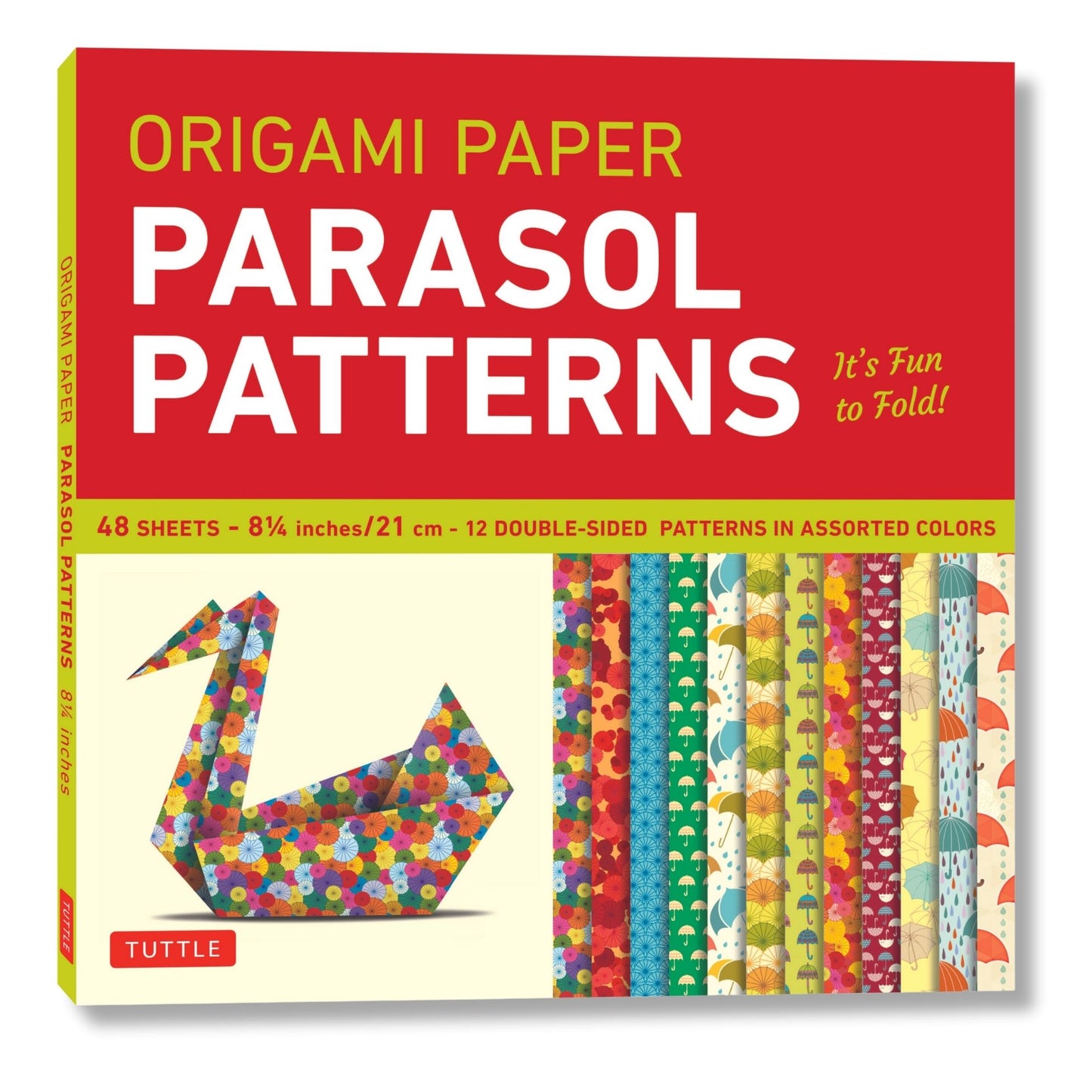 Origami Paper - Parasol Patterns - 8 1/4 inch - 48 Sheets: Tuttle Origami Paper: High-Quality Origami Sheets Printed with 12 Different Designs: Instructions for 8 Projects Included