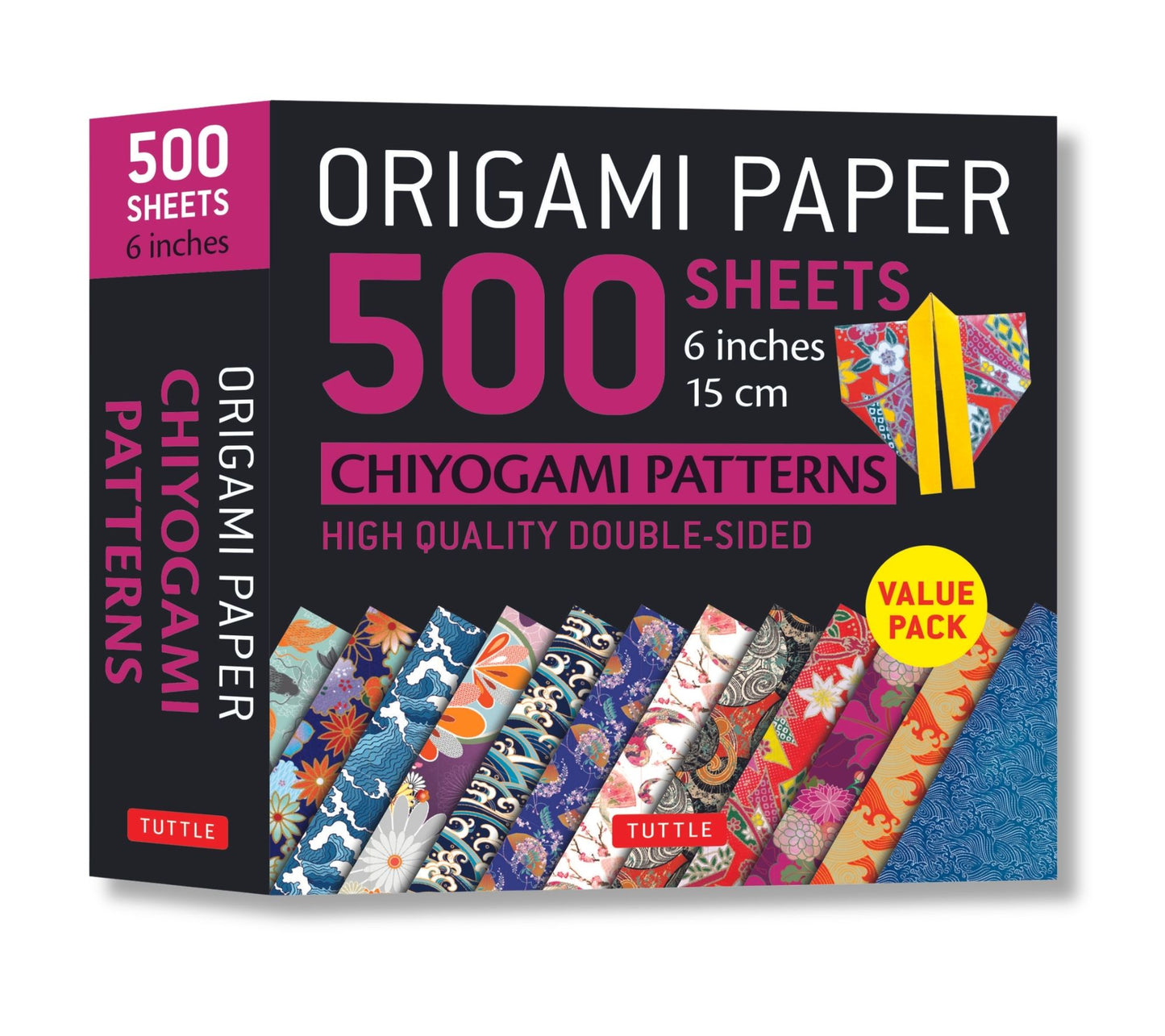 Origami Paper 500 Sheets Chiyogami Patterns 6" 15cm: Tuttle Origami Paper: High-Quality Origami Sheets Printed with 12 Different Designs: Instructions for 8 Projects Included