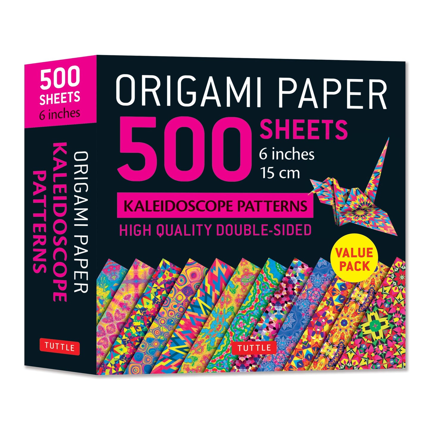 Origami Paper 500 sheets Kaleidoscope Patterns 6" (15 cm): Tuttle Origami Paper: High-Quality Origami Sheets Printed with 12 Different Designs: Instructions for 8 Projects Included