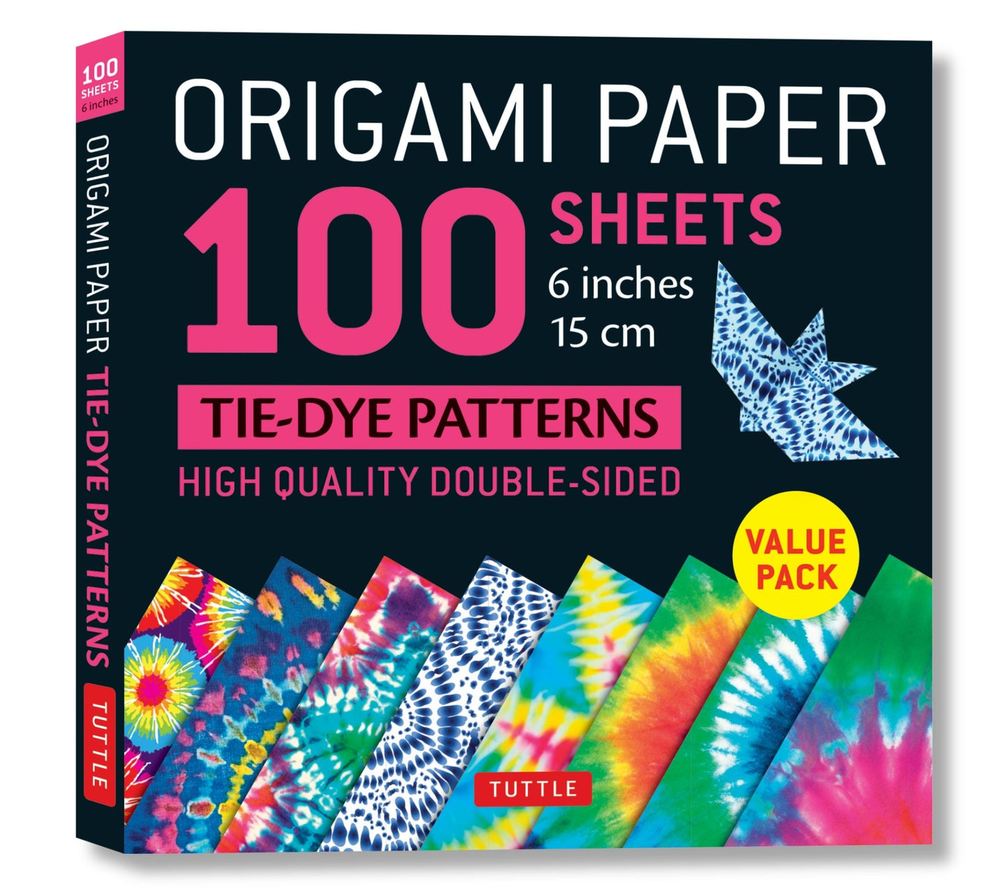 Origami Paper 100 Sheets Tie-Dye Patterns 6" (15 CM): Tuttle Origami Paper: High-Quality Origami Sheets Printed with 8 Different Designs: Instructions for 8 Projects Included