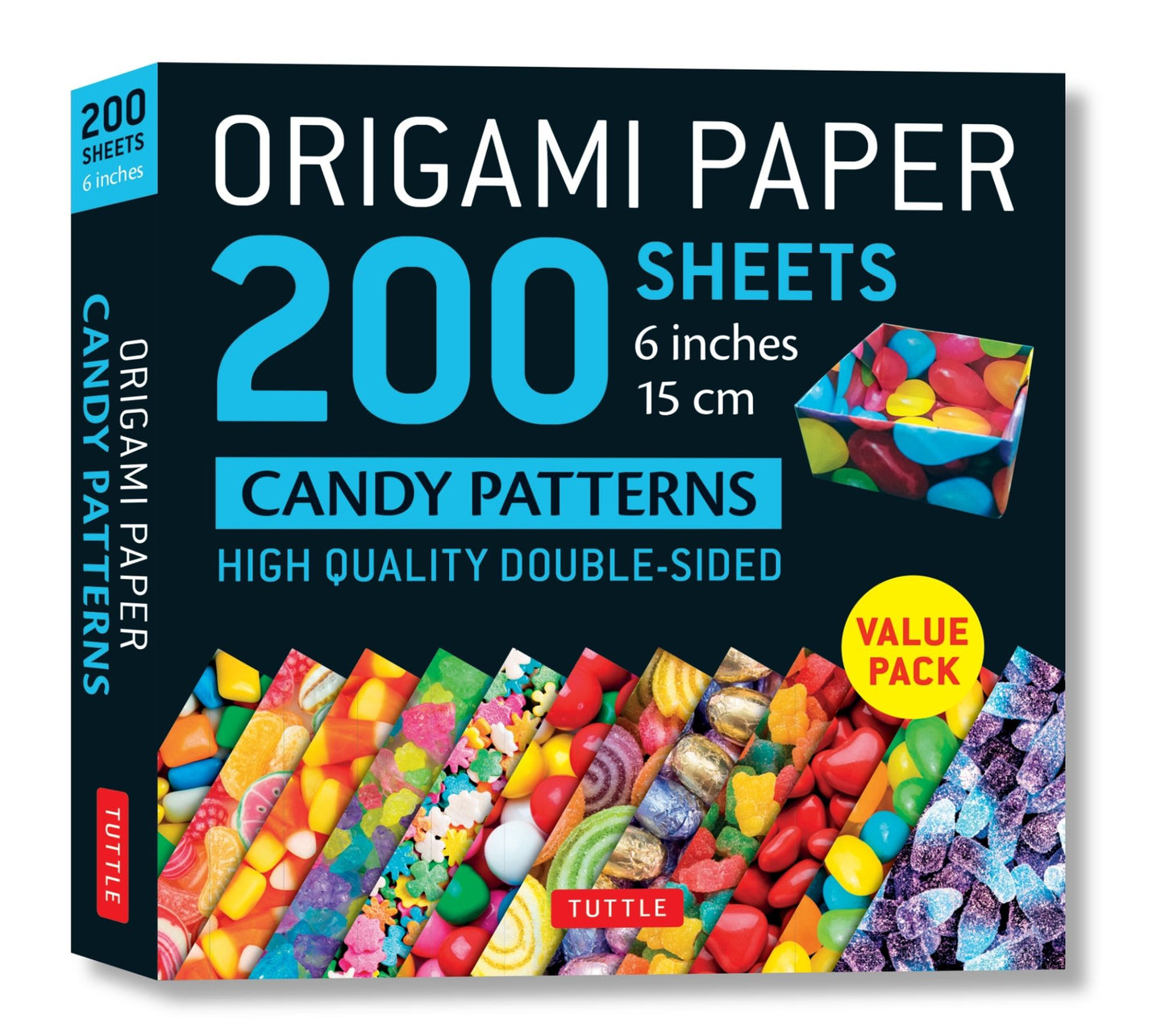 Origami Paper 200 Sheets Candy Patterns 6" (15 CM): Tuttle Origami Paper: High-Quality Origami Sheets Printed with 12 Different Patterns: Instructions for 6 Projects Included