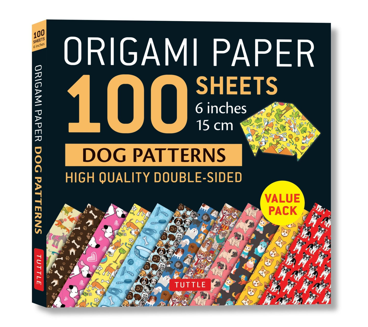 Origami Paper 100 Sheets Dog Designs 6" (15 CM): Tuttle Origami Paper: High-Quality Origami Sheets Printed with 12 Different Patterns: Instructions for 6 Projects Included
