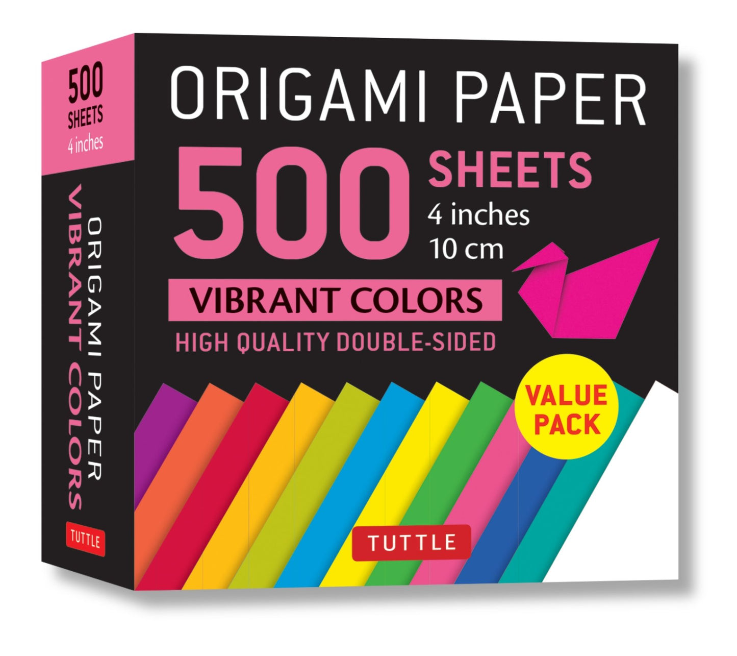 Origami Paper 500 Sheets Vibrant Colors 4" (10 CM): Tuttle Origami Paper: High-Quality Origami Sheets Printed with 12 Different Colors
