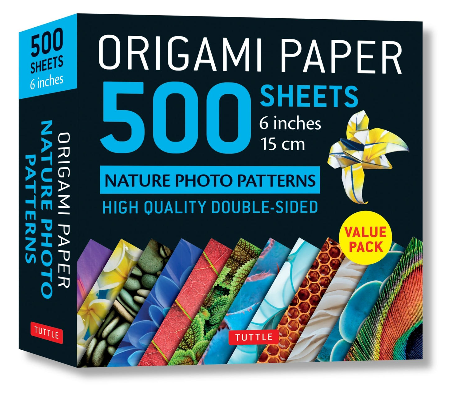Origami Paper 500 Sheets Nature Photo Patterns 6" (15 CM): Tuttle Origami Paper: High-Quality Origami Sheets Printed with 12 Different Designs: Instructions for 7 Projects Included