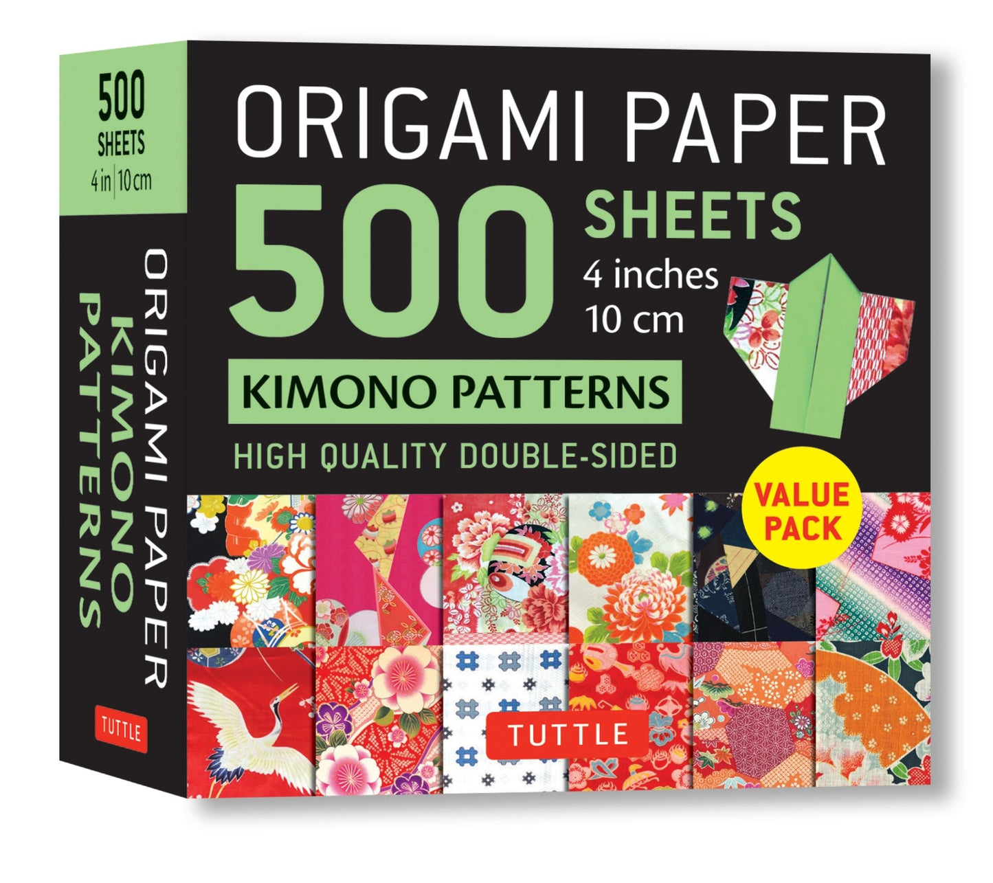 Origami Paper 500 sheets Kimono Patterns 4" (10 cm): Tuttle Origami Paper: Double-Sided Origami Sheets Printed with 12 Different Traditional Patterns