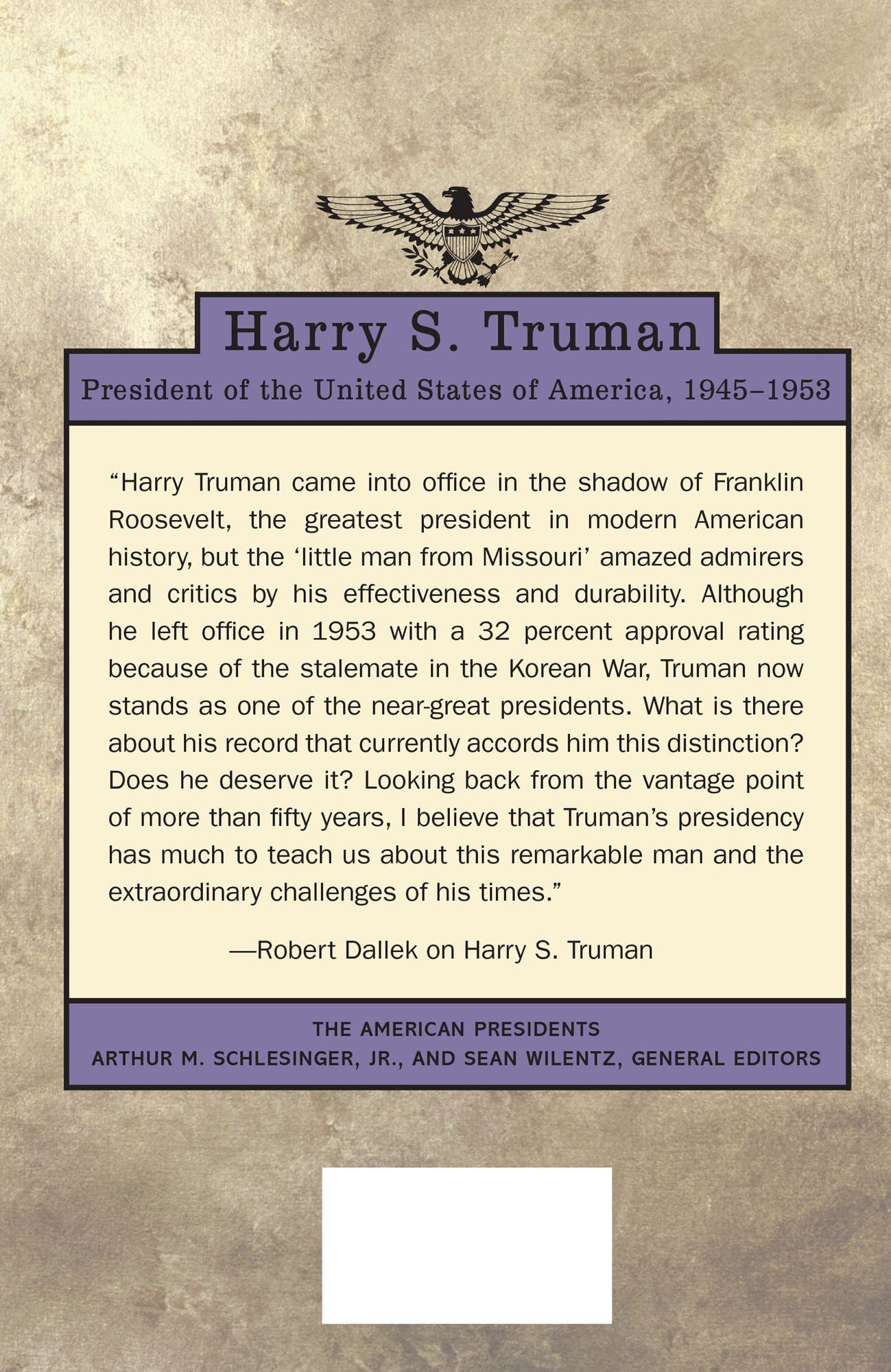 Harry S. Truman (American Presidents Series)
