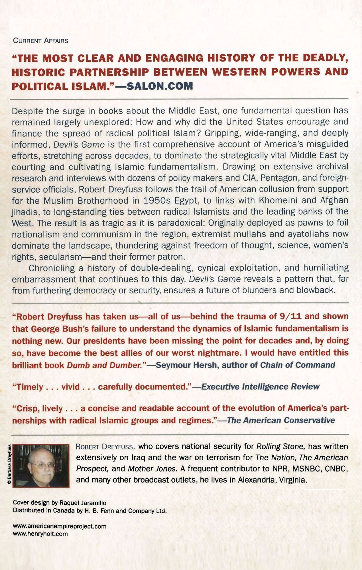 Devil's Game: How the United States Helped Unleash Fundamentalist Islam