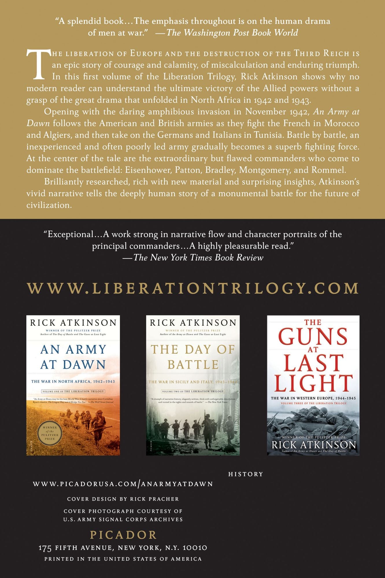 An Army at Dawn: The War in North Africa, 1942-1943, Volume One of the Liberation Trilogy