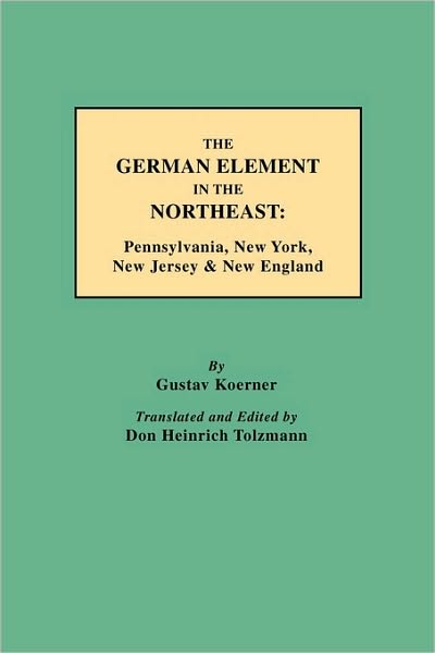 The German Element In The Northeast