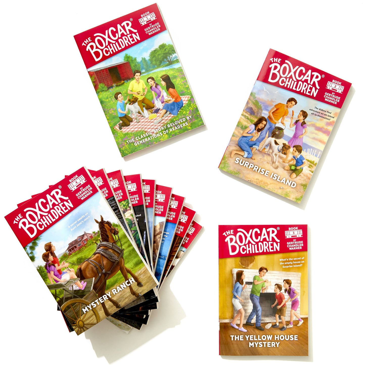 Boxcar Children Bookshelf (Books #1-12)
