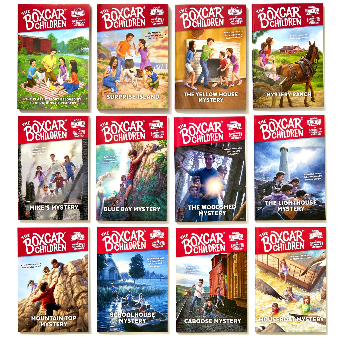 Boxcar Children Bookshelf (Books #1-12)