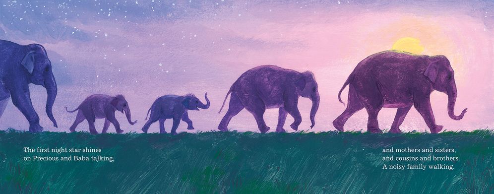 Elephants Walk Together