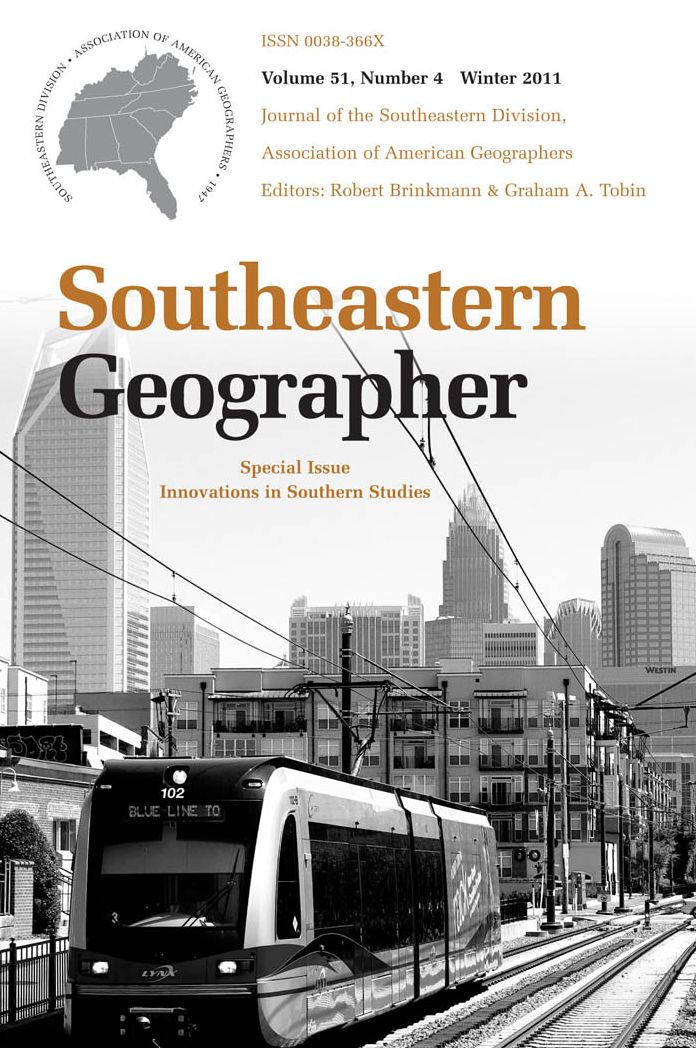 Southeastern Geographer: Innovations in Southern Studies, Winter 2011