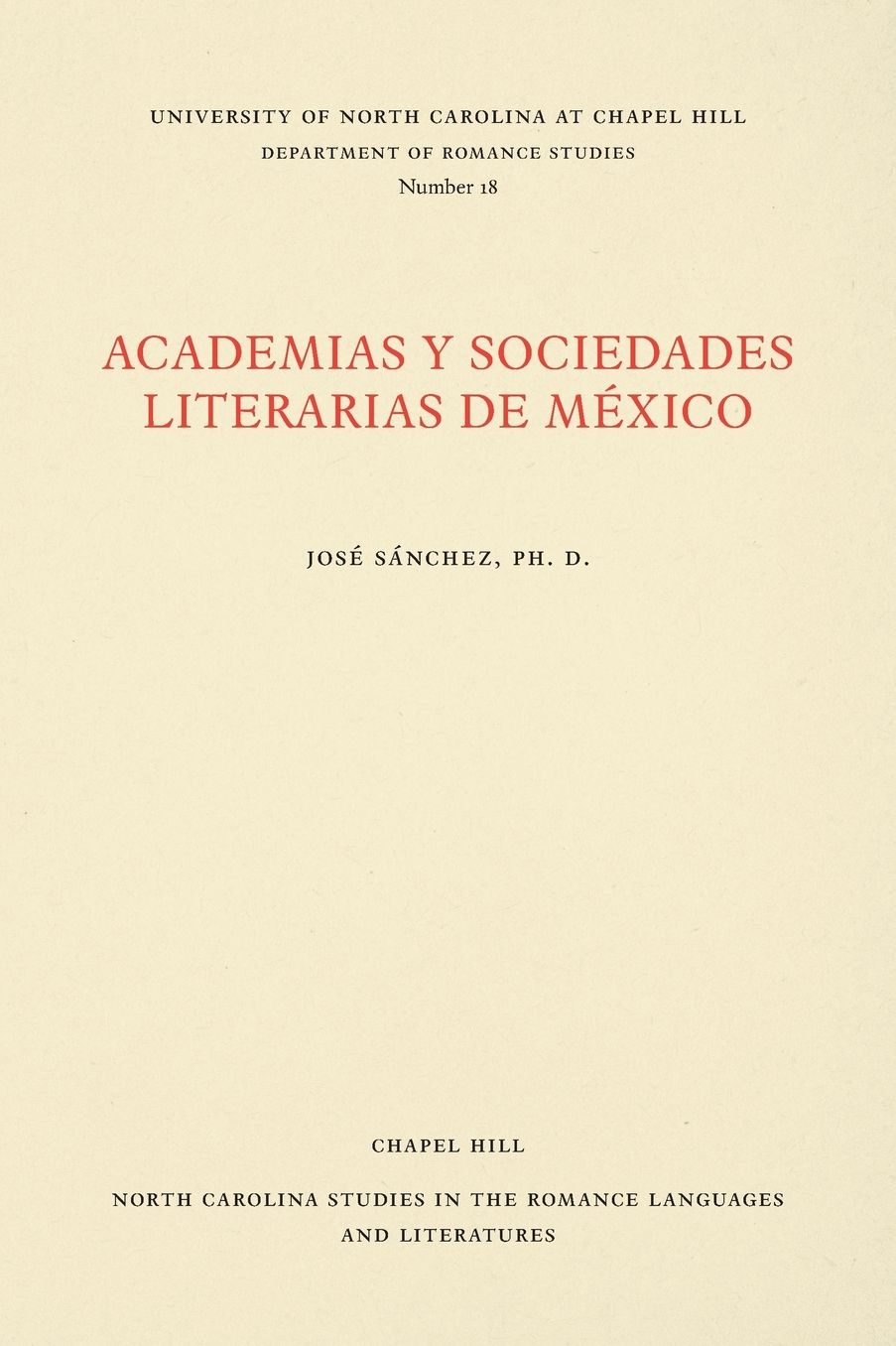 Academias y Sociedades Literarias de México