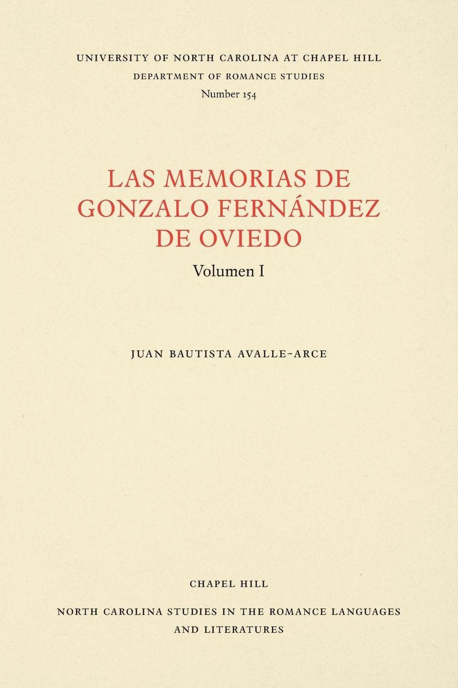Las Memorias de Gonzalo Fernandez de Oviedo