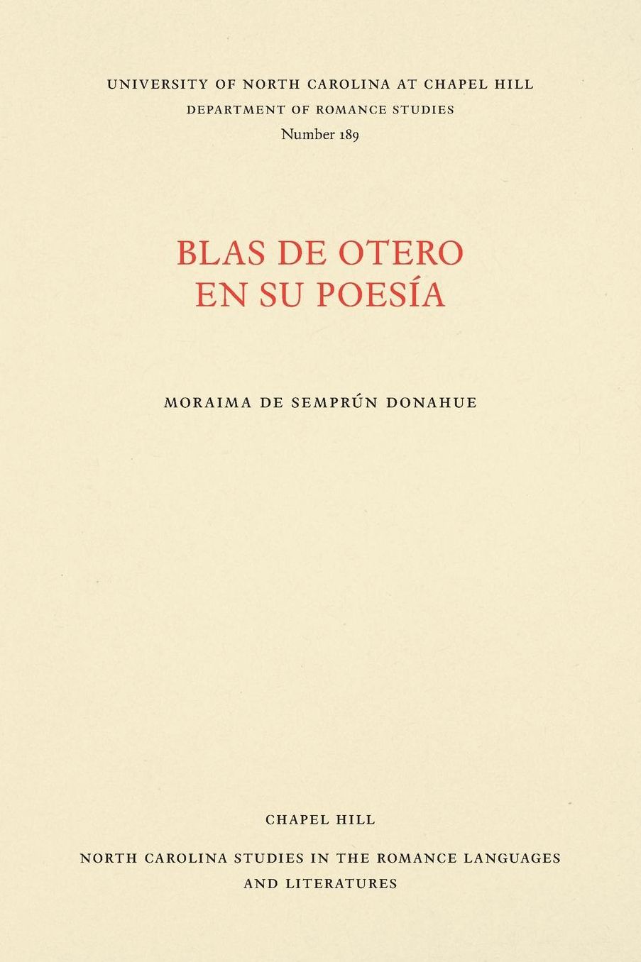 Blas de Otero en su Poesia