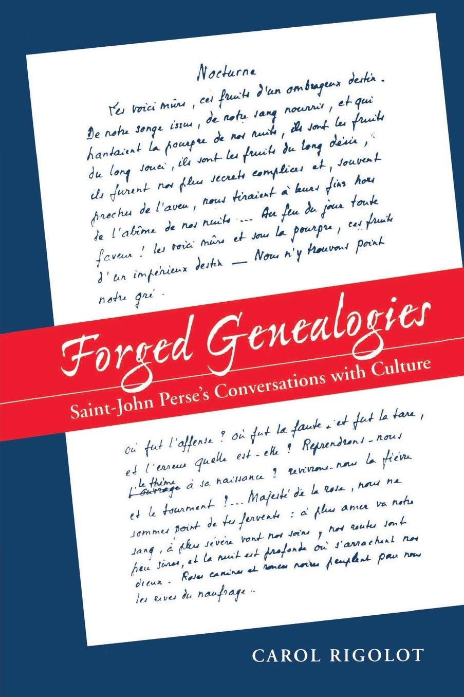 Forged Genealogies: Saint-John Perse's Conversations with Culture (RLS 271)