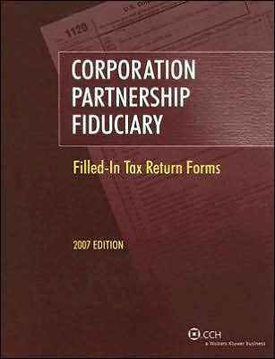 Corporation Partnership Fiduciary: Filled-in Tax Return Forms