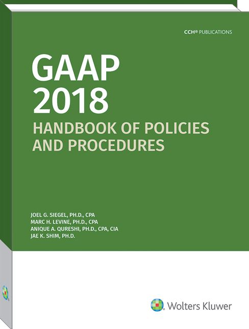 GAAP Handbook of Policies and Procedures, 2018
