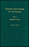 Methodist Union Catalog: Pre-1976 Imprints