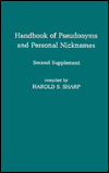 Handbook of Pseudonyms and Personal Nicknames