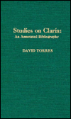 Studies on Clarin: An Annotated Bibliography
