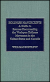 Holiness Manuscripts: A Guide to Sources Documenting the Wesleyan Holiness Movement in the United States & Canada
