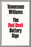 The Red Devil Battery Sign