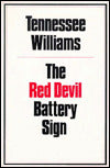The Red Devil Battery Sign