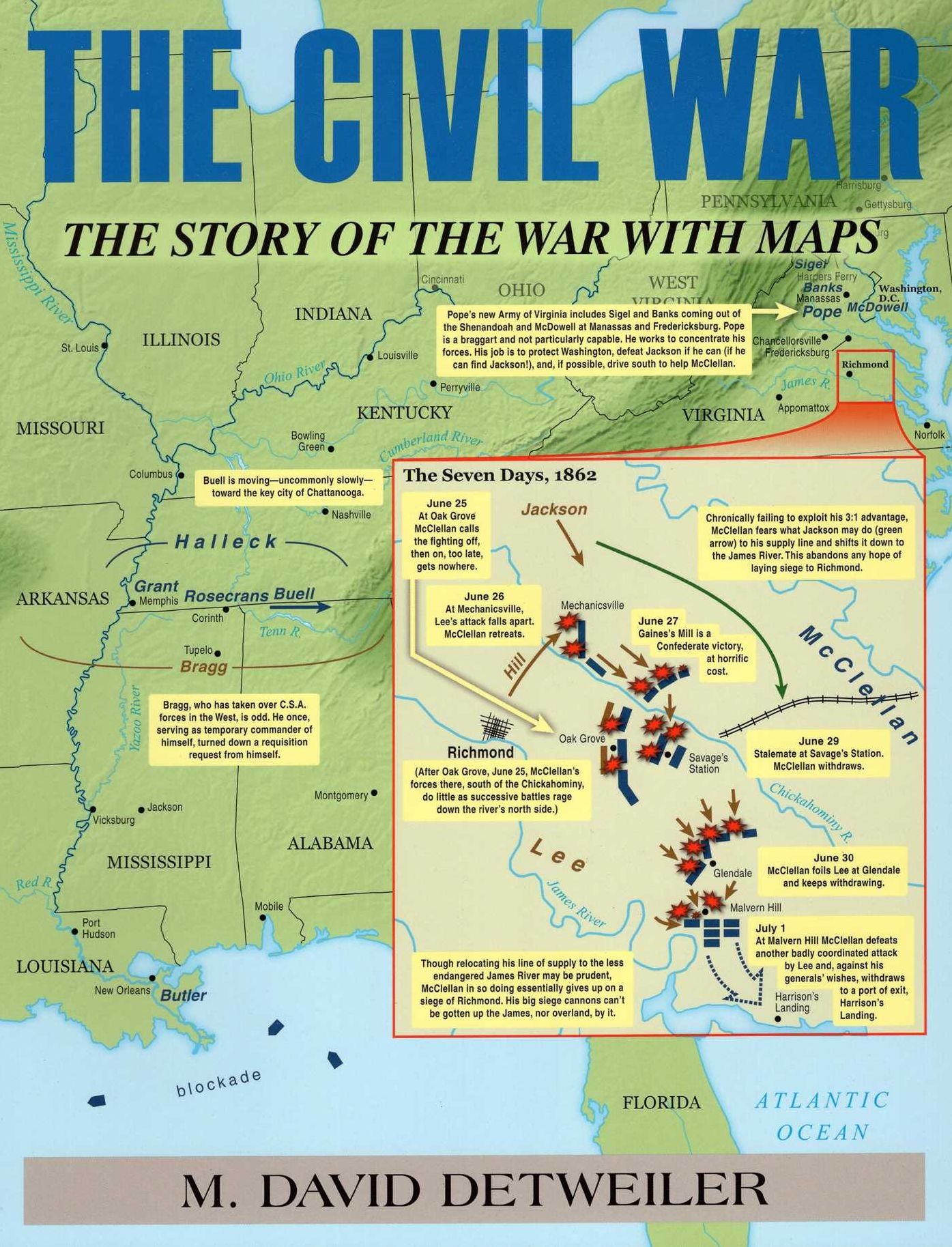 The Civil War : The Story of the War With Maps
