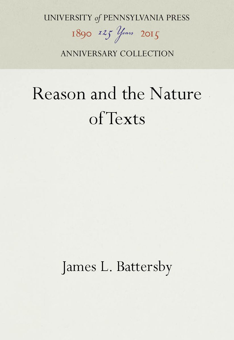Reason and the Nature of Texts