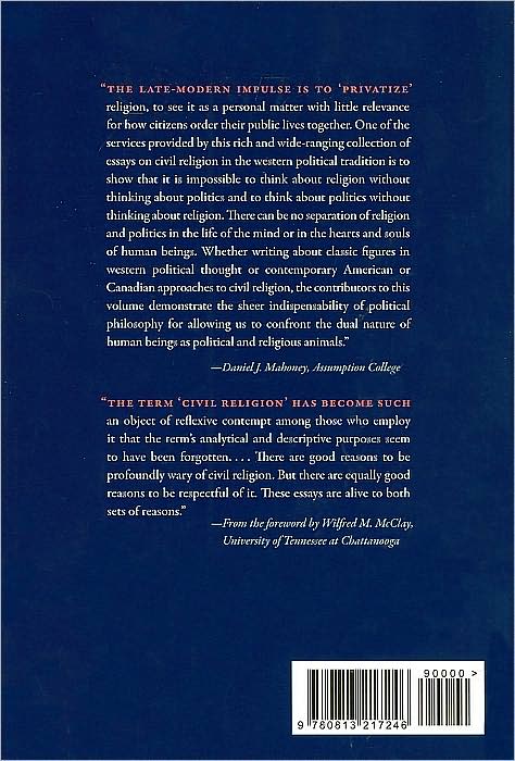 Civil Religion and Political Thought: Its Perennial Questions and Enduring Relevance in North America