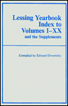 Lessing Yearbook Index to Volumes I-XX and the Supplements