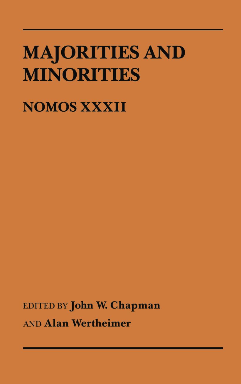 Majorities and Minorities: Nomos XXXII