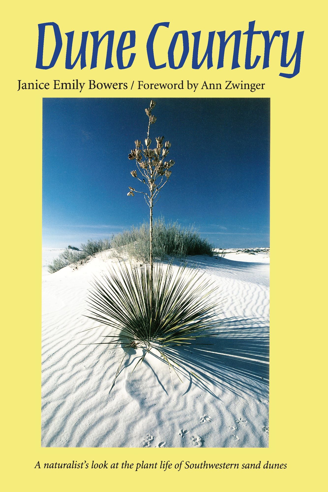 Dune Country: A Naturalist's Look at the Plant Life of Southwestern Sand Dunes