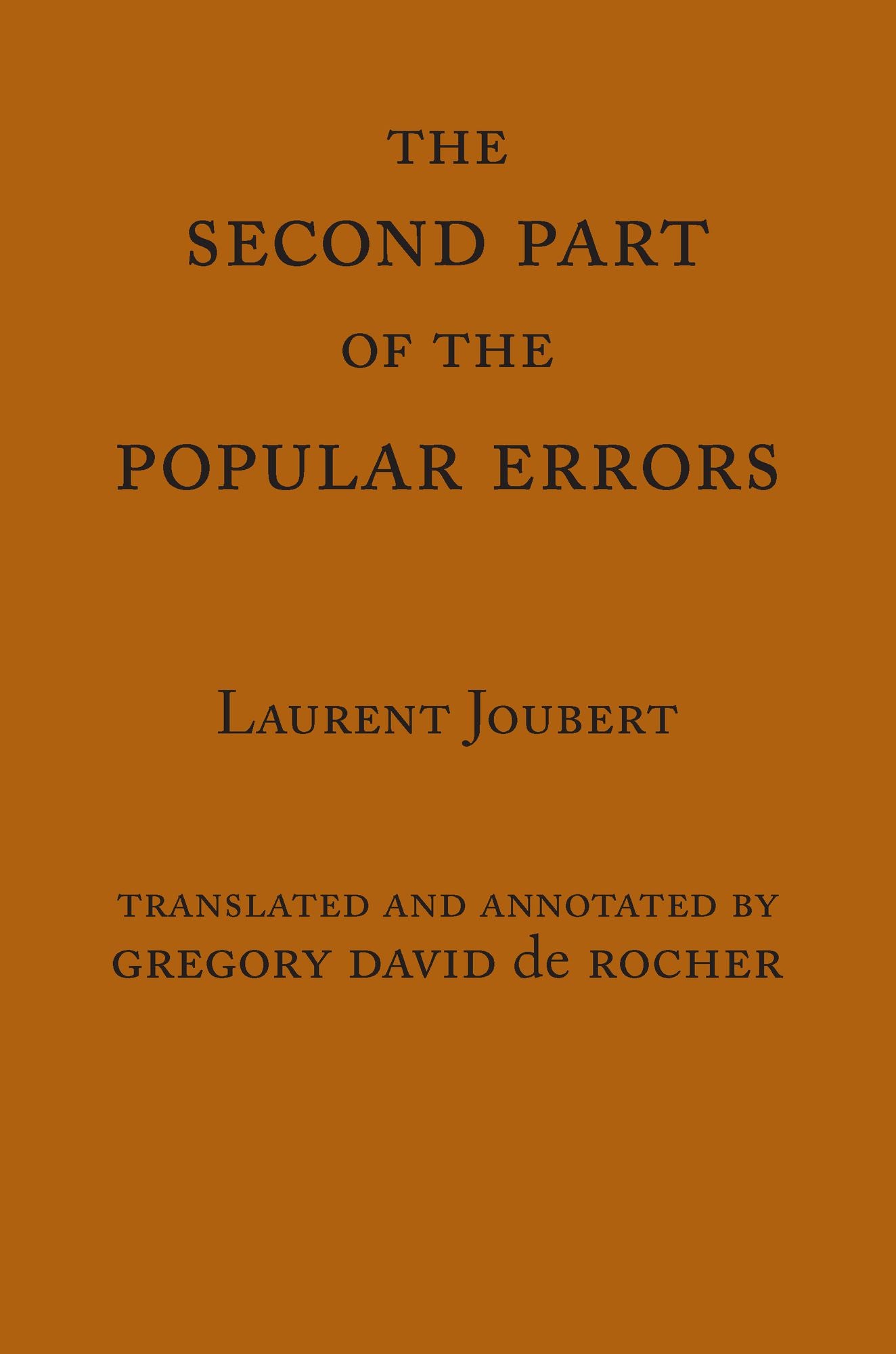 The Second Part of the Popular Errors
