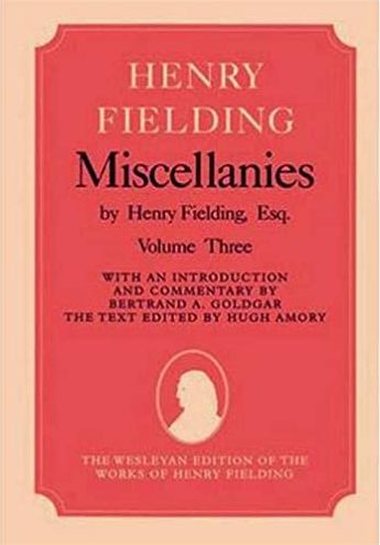 Miscellanies by Henry Fielding, Esq: Volume Two