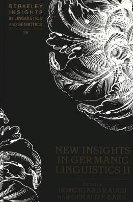 New Insights in Germanic Linguistics