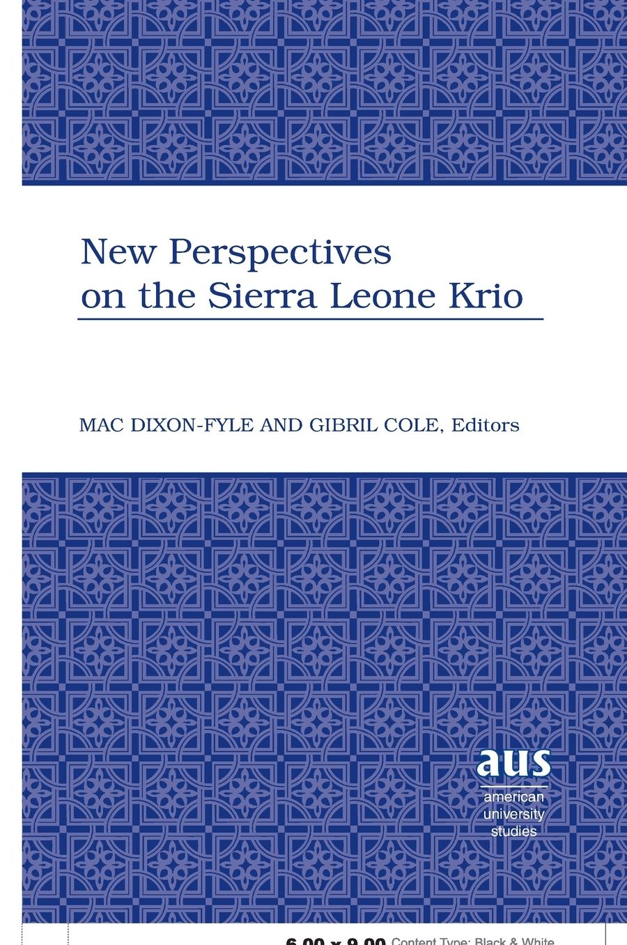 New Perspectives on the Sierra Leone Krio