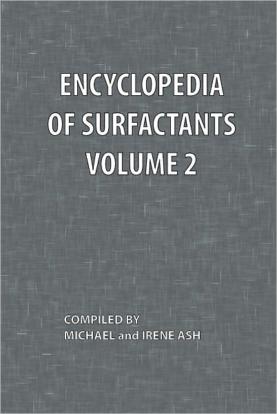 Encyclopedia Of Surfactants Volume 2