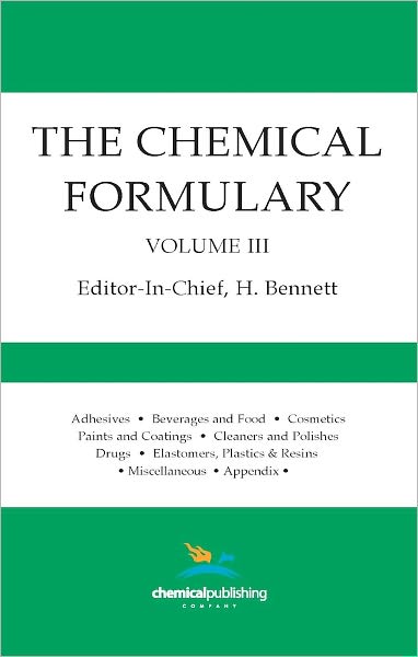The Chemical Formulary, Volume 3