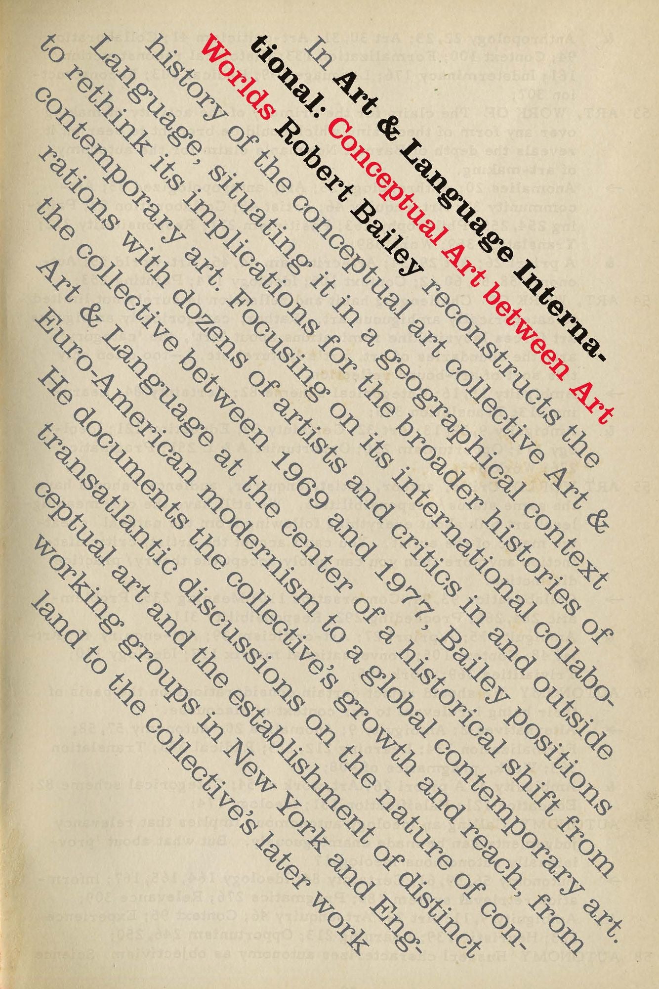Art &amp; Language International: Conceptual Art between Art Worlds